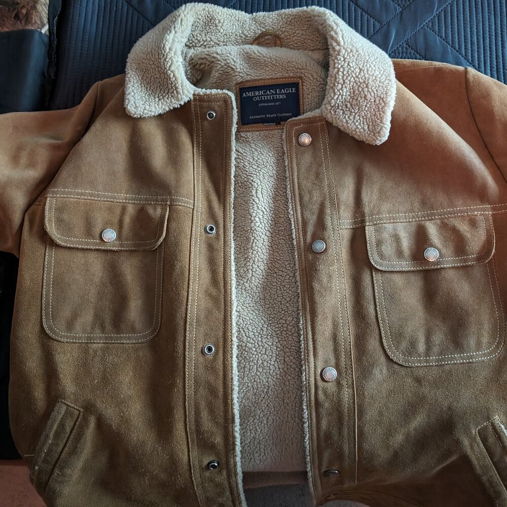 Vintage American Eagle leather jacket